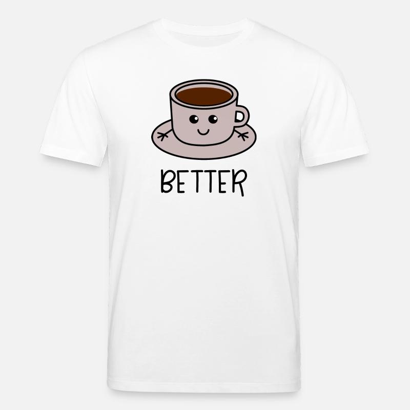 Better Together Partnerlook (Part1) Kaffee - Stanley/Stella Unisex Bio-T-Shirt CREATOR  - Weiß