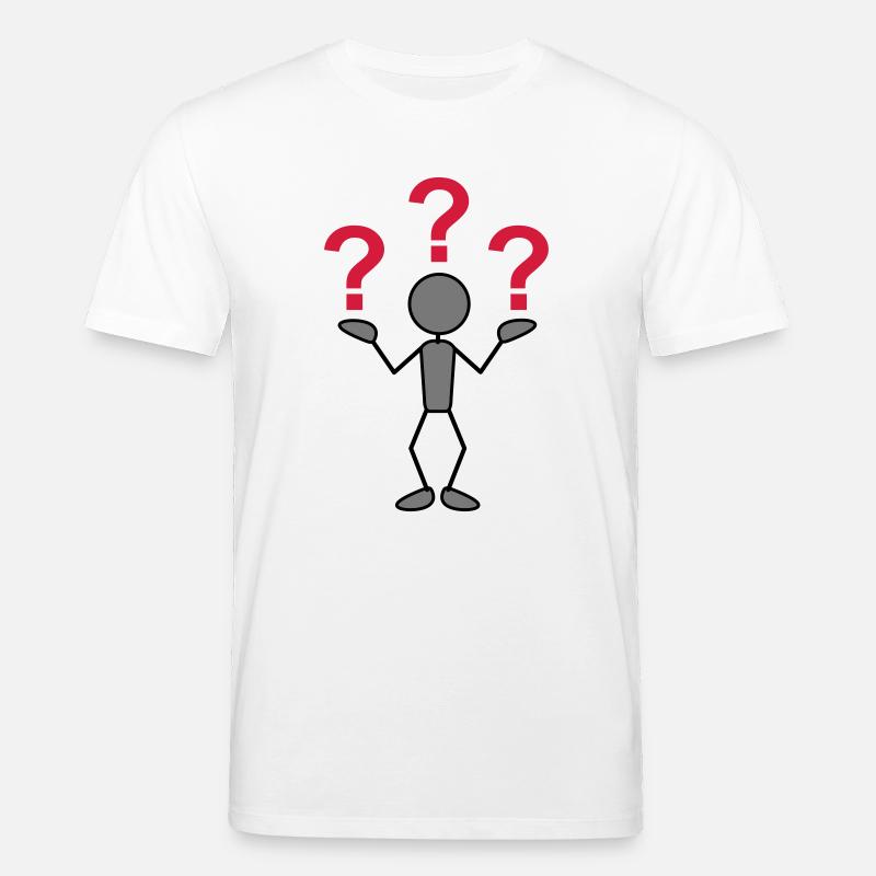greyman_with_problems_3c - Stanley/Stella Unisex Bio-T-Shirt CREATOR  - Weiß