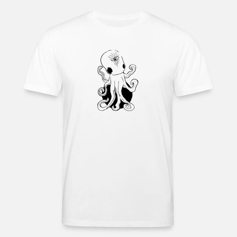 Octopus Alien - T-shirt bio CREATOR Stanley/Stella Unisexe - blanc