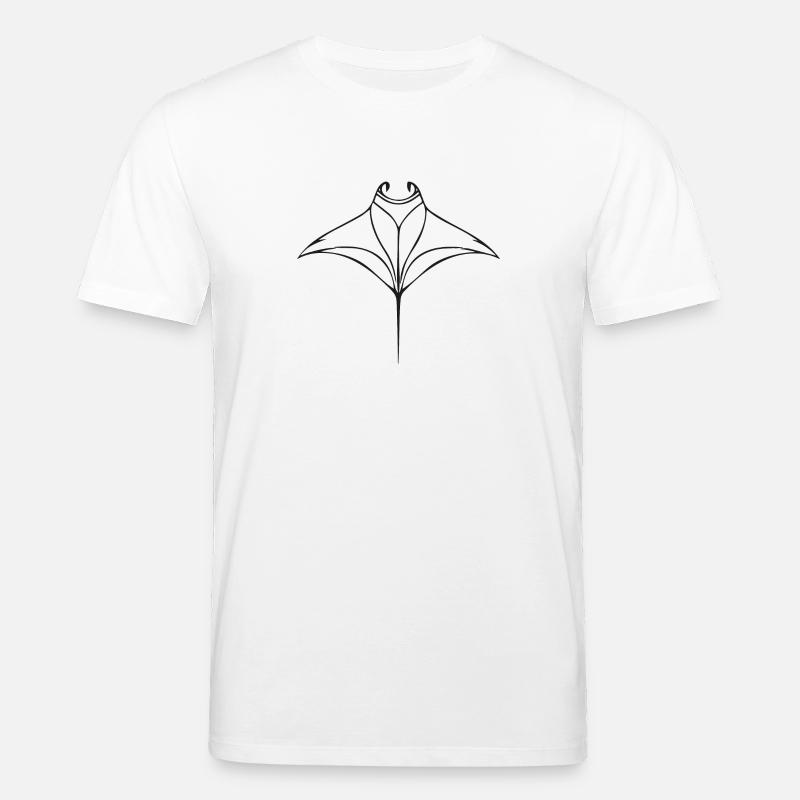 Mantarochen im eleganten Flug - Stanley/Stella Unisex Bio-T-Shirt CREATOR - Weiß