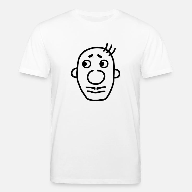 Mann mit Schnurrbart / Oberlippenbart - Stanley/Stella Unisex Bio-T-Shirt CREATOR  - Weiß