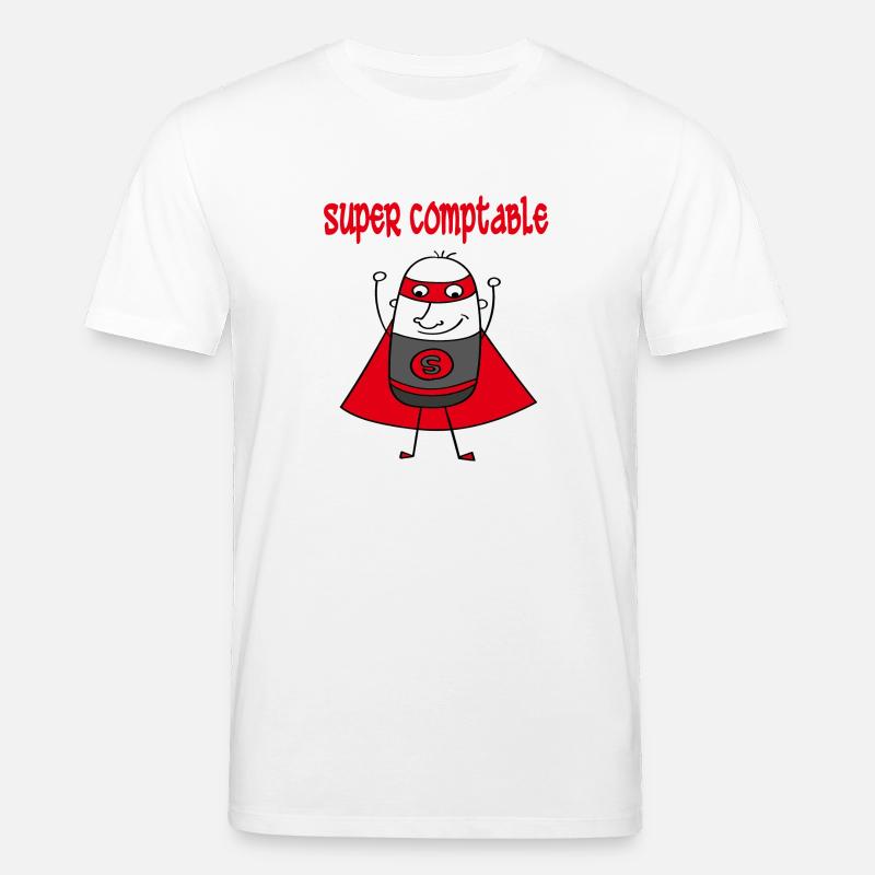 Super comptable - Stanley/Stella Unisex Bio-T-Shirt CREATOR  - Weiß