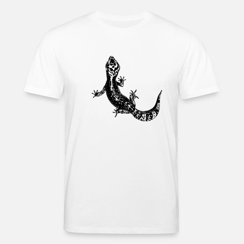 Leopardgecko / Gecko - Stanley/Stella Unisex Bio-T-Shirt CREATOR  - Weiß