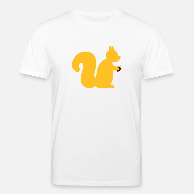 Eichhörnchen mit Nuss - Stanley/Stella Unisex Bio-T-Shirt CREATOR  - Weiß