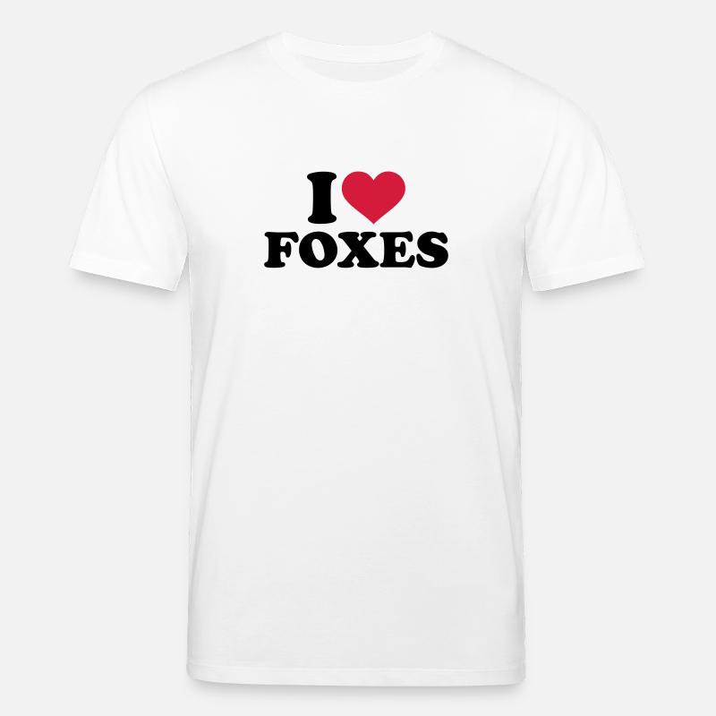 I love foxes - T-shirt bio CREATOR Stanley/Stella Unisexe - blanc
