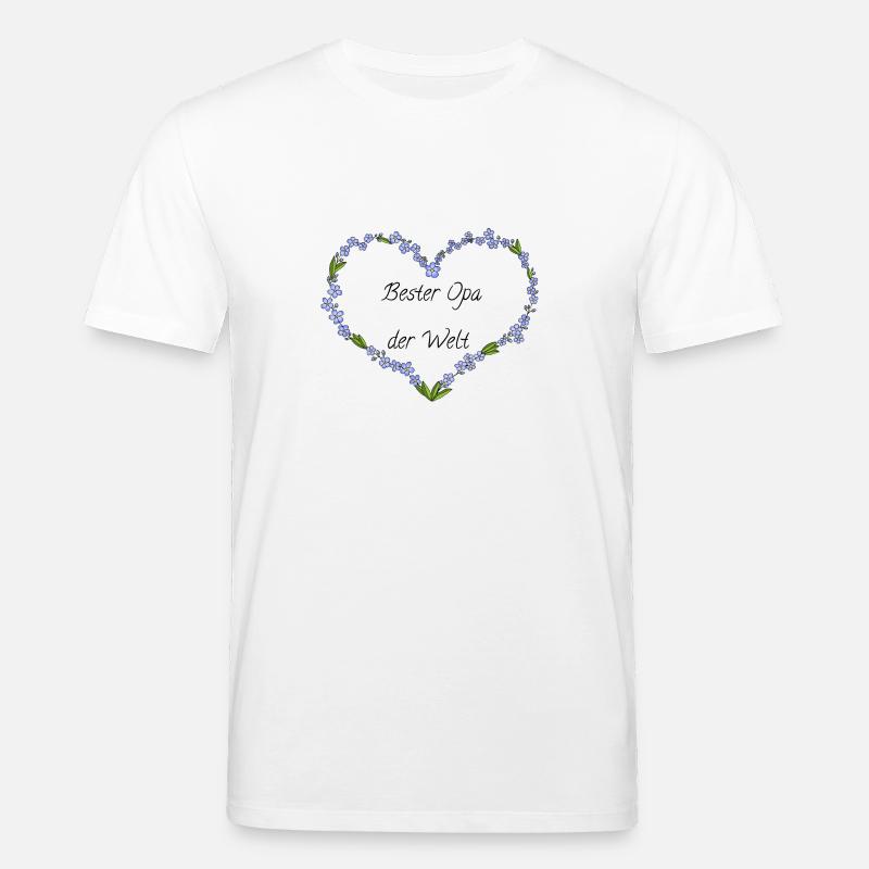 Bester Opa der Welt - Stanley/Stella Unisex Bio-T-Shirt CREATOR - Weiß