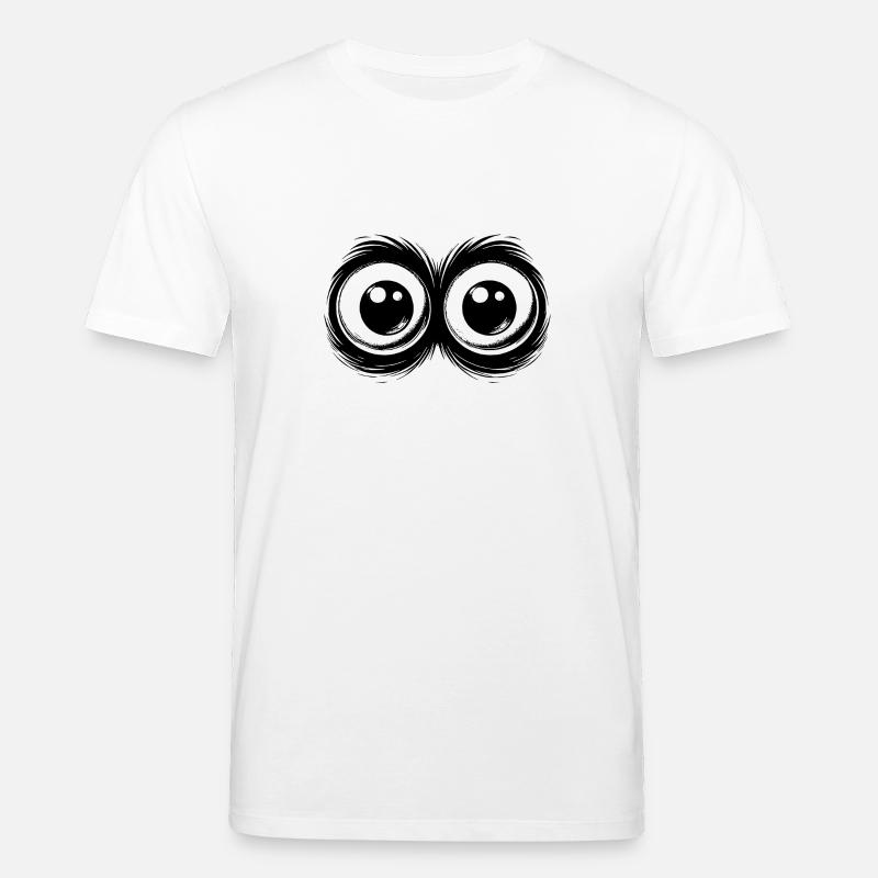 Lustige Augen mit durchdringendem Blick - Stanley/Stella Unisex Bio-T-Shirt CREATOR  - Weiß