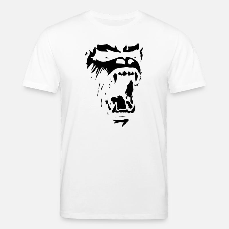 Gorilla - T-shirt bio CREATOR Stanley/Stella Unisexe - blanc