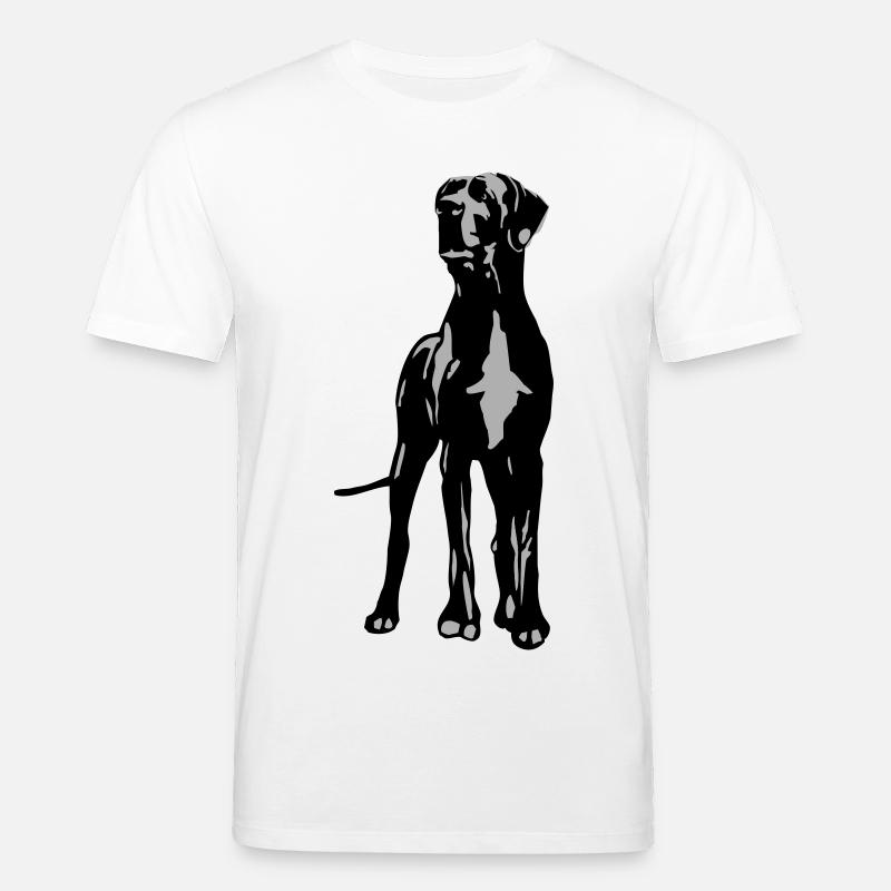 Dogge Dino 2 farb - Stanley/Stella Unisex Bio-T-Shirt CREATOR  - Weiß