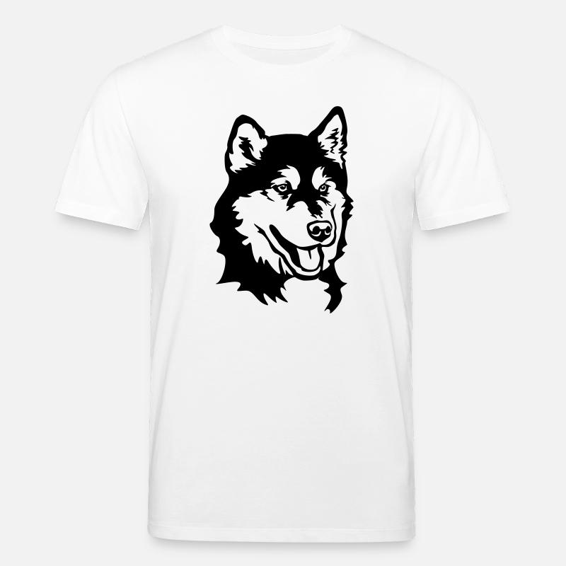 Alaskan Malamute Kopf - Stanley/Stella Unisex Bio-T-Shirt CREATOR  - Weiß