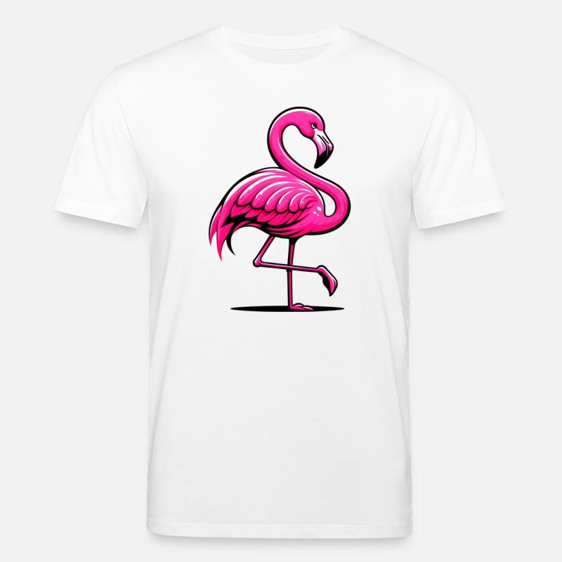 Flamingo - Stanley/Stella Unisex Bio-T-Shirt CREATOR  - Weiß