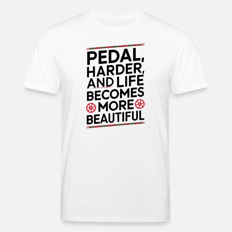 Conception de citation de cyclisme motivant - T-shirt bio CREATOR Stanley/Stella Unisexe - blanc