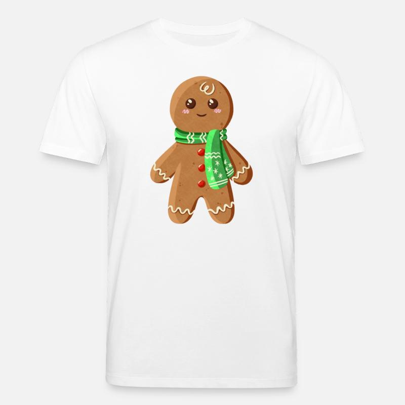 Süßer Lebkuchenmann - Stanley/Stella Unisex Bio-T-Shirt CREATOR  - Weiß