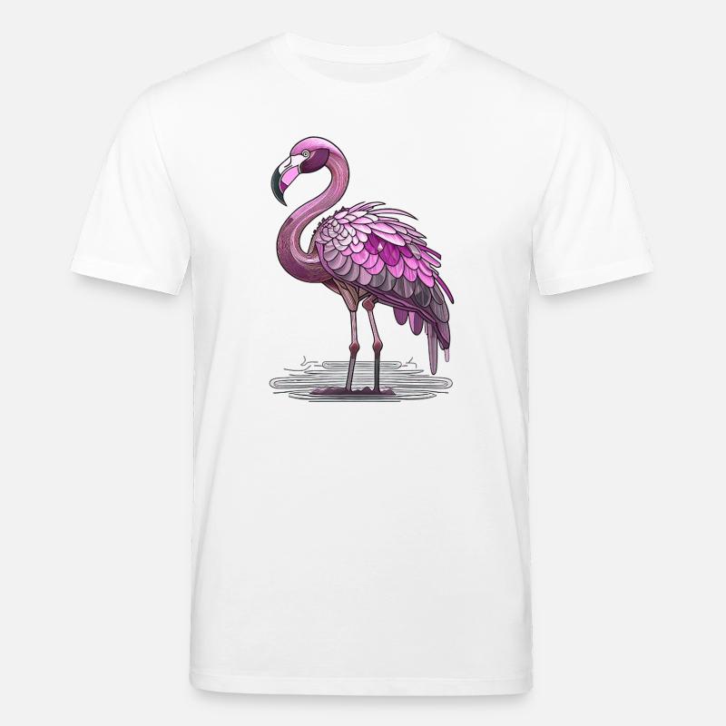 Flamingo - Stanley/Stella Unisex Bio-T-Shirt CREATOR  - Weiß