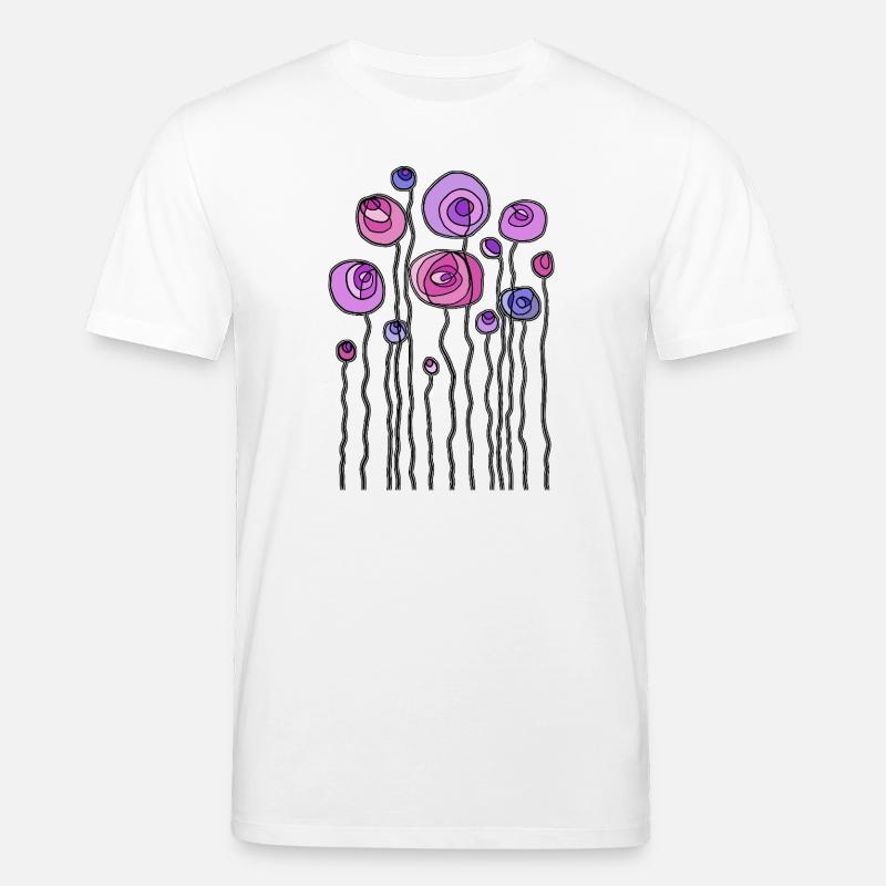 Blumen - Stanley/Stella Unisex Bio-T-Shirt CREATOR  - Weiß