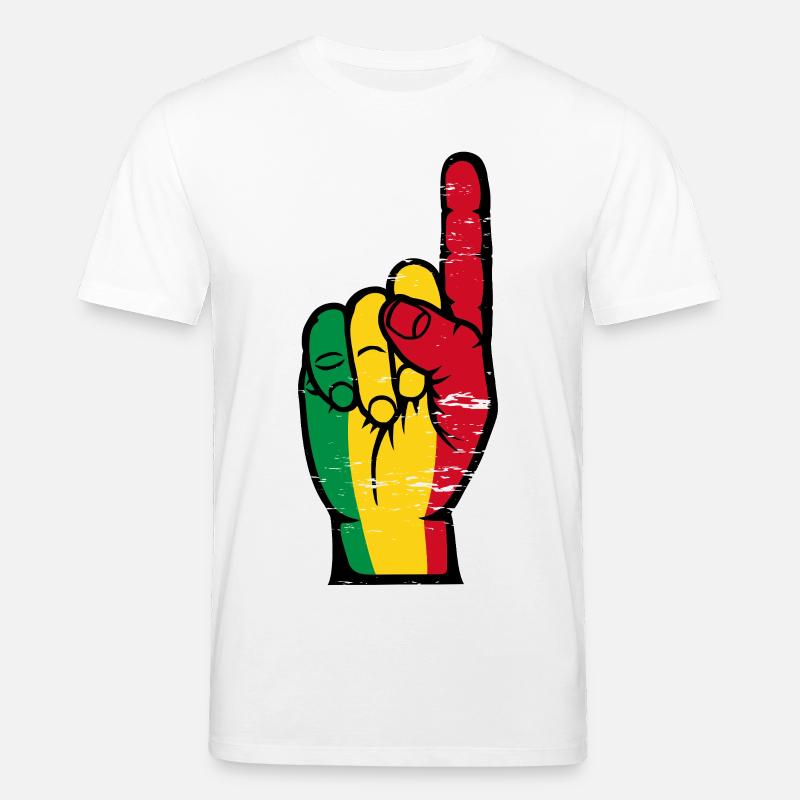 Drapeau du Mali numéro 1 utilisé - T-shirt bio CREATOR Stanley/Stella Unisexe - blanc