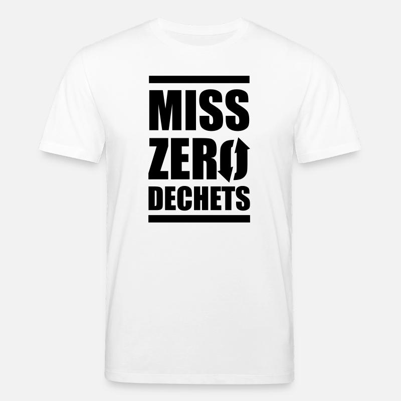 Miss Zero Dechet - T-shirt bio CREATOR Stanley/Stella Unisexe - blanc