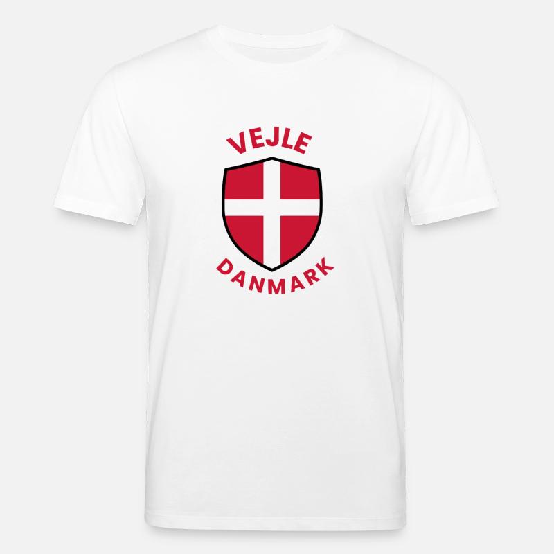 Vejle Le Drapeau du Danemark - T-shirt bio CREATOR Stanley/Stella Unisexe - blanc