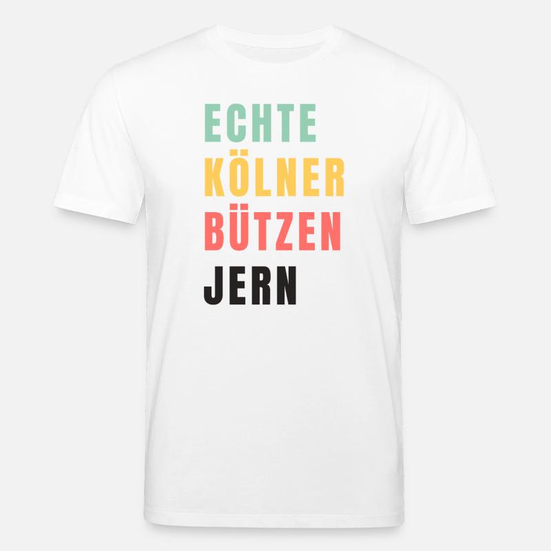 Echte Kölner bützen jern Karneval - Stanley/Stella Unisex Bio-T-Shirt CREATOR  - Weiß