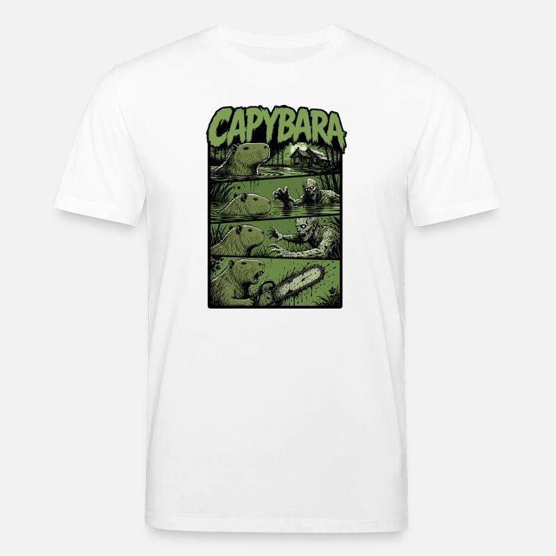 Zombie Sumpf Capybara - Stanley/Stella Unisex Bio-T-Shirt CREATOR  - Weiß