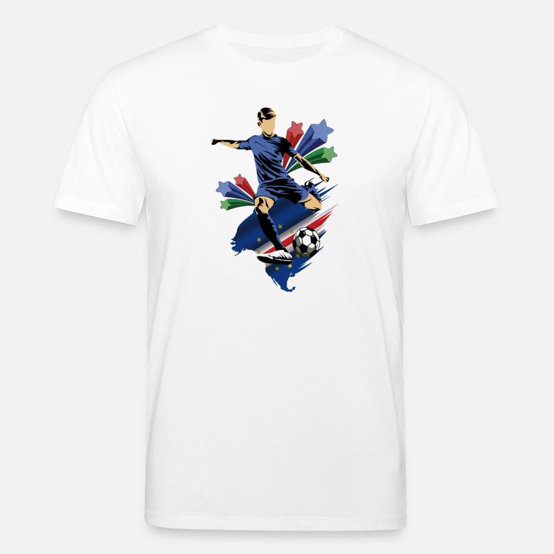 Cap-Vert - Cap-Vert - Drapeau - T-shirt bio CREATOR Stanley/Stella Unisexe - blanc