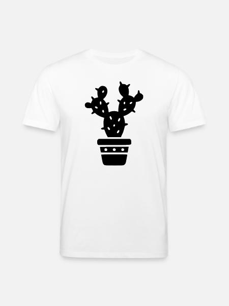 Cactus plante succulente maman botanique - T-shirt bio CREATOR Stanley/Stella Unisexe - blanc