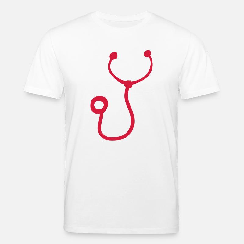 stethoscope stetoscope sthetoscope docte - T-shirt bio CREATOR Stanley/Stella Unisexe - blanc