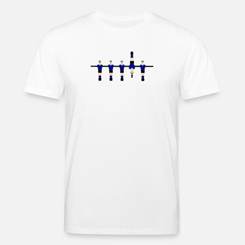 Stylized Blue Figures - Stanley/Stella CREATOR Unisex Organic T-Shirt - white