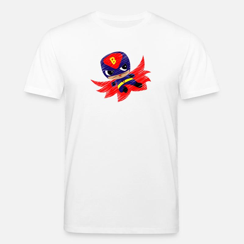 Comic Boy Superheld süß Halloween Geburtstag - Stanley/Stella Unisex Bio-T-Shirt CREATOR - Weiß