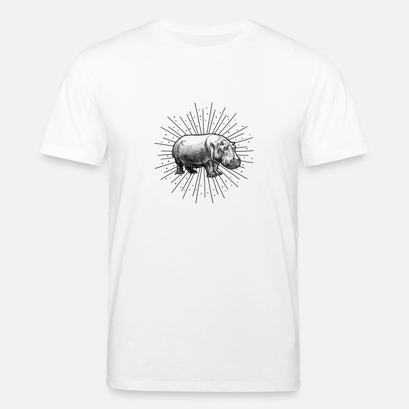 Nilpferd - Stanley/Stella Unisex Bio-T-Shirt CREATOR  - Weiß