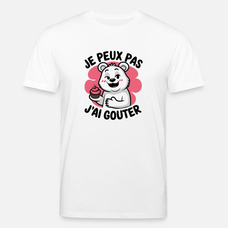je peux pas j'ai gouter - T-shirt bio CREATOR Stanley/Stella Unisexe - blanc