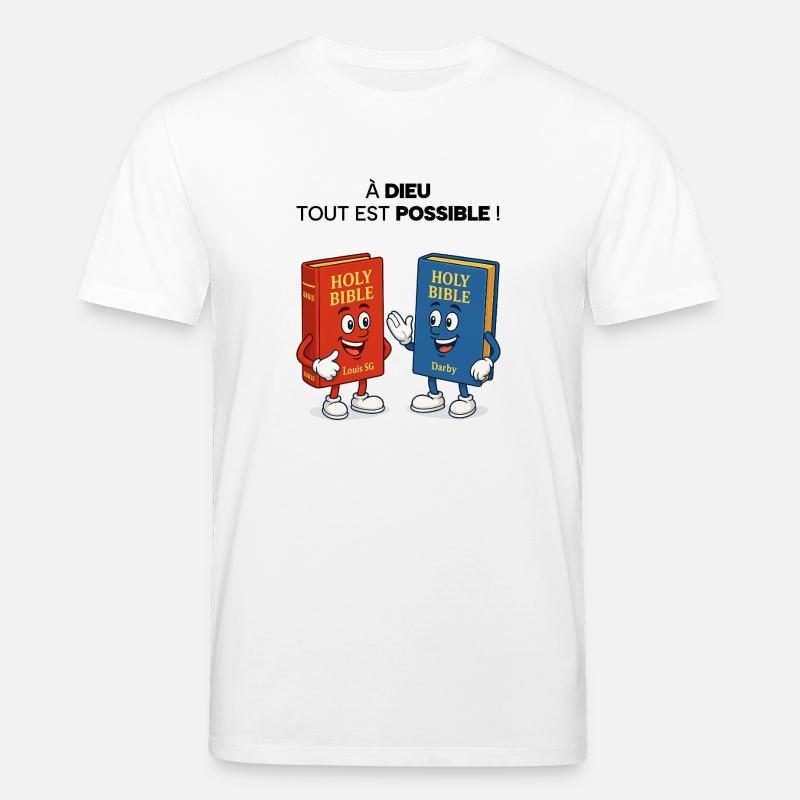 Bibel T-Shirt - Stanley/Stella Unisex Bio-T-Shirt CREATOR  - Weiß