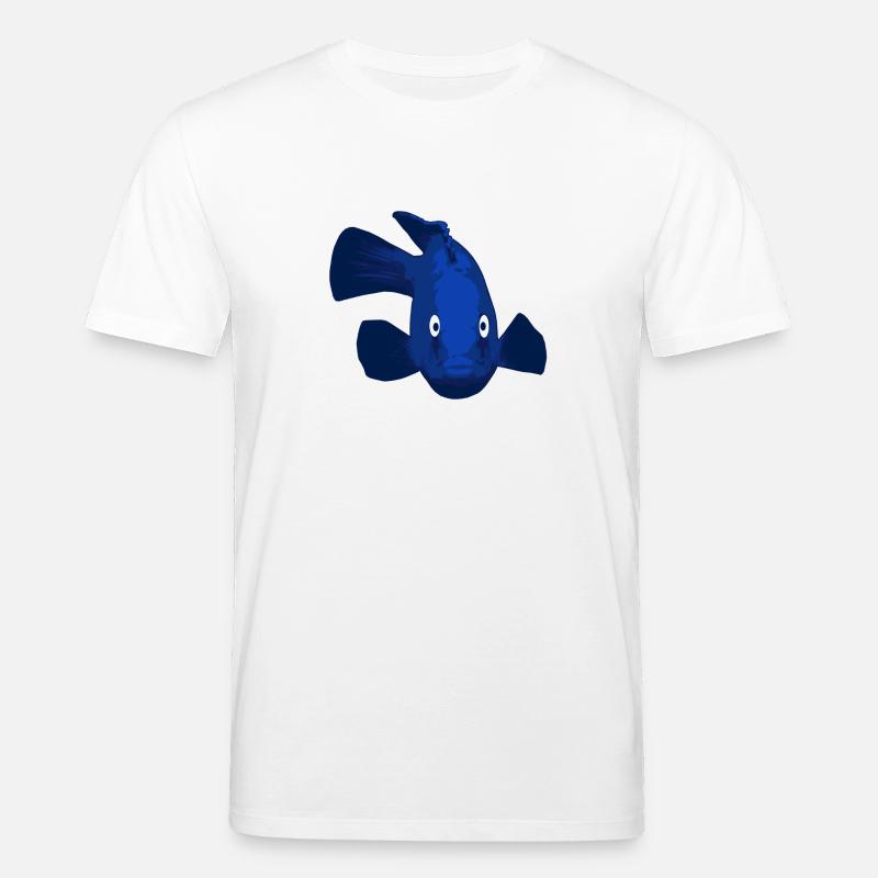 blauer Fisch - Stanley/Stella Unisex Bio-T-Shirt CREATOR  - Weiß