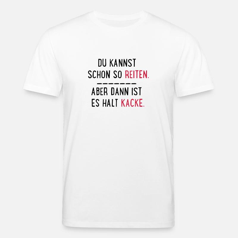 kacke reiten - Stanley/Stella Unisex Bio-T-Shirt CREATOR  - Weiß