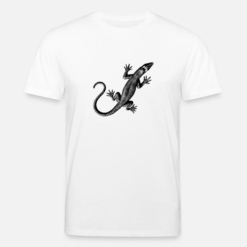 Grafik einer Eidechse - Stanley/Stella Unisex Bio-T-Shirt CREATOR  - Weiß