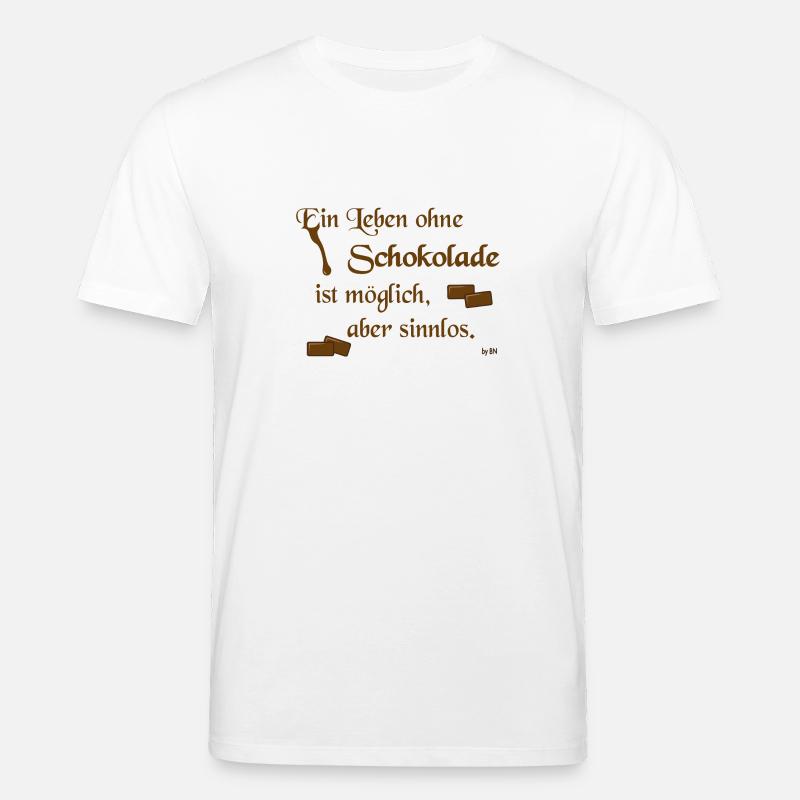 ein leben ohne schokolade - Stanley/Stella Unisex Bio-T-Shirt CREATOR  - Weiß