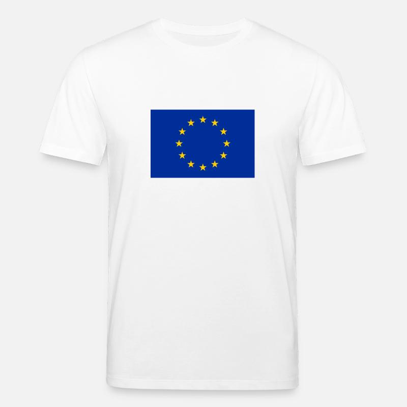 Drapeau de l’UE - T-shirt bio CREATOR Stanley/Stella Unisexe - blanc