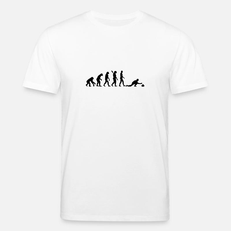Curling Évolution - T-shirt bio CREATOR Stanley/Stella Unisexe - blanc