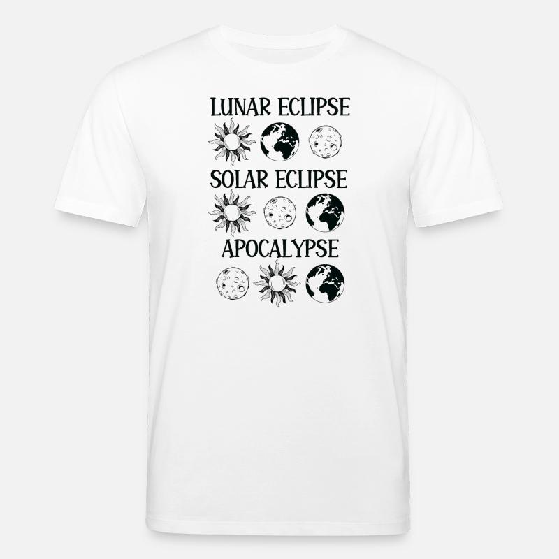 Lunar Eclipse Solar Eclipse Apocalypse - Stanley/Stella CREATOR Unisex Organic T-Shirt - white