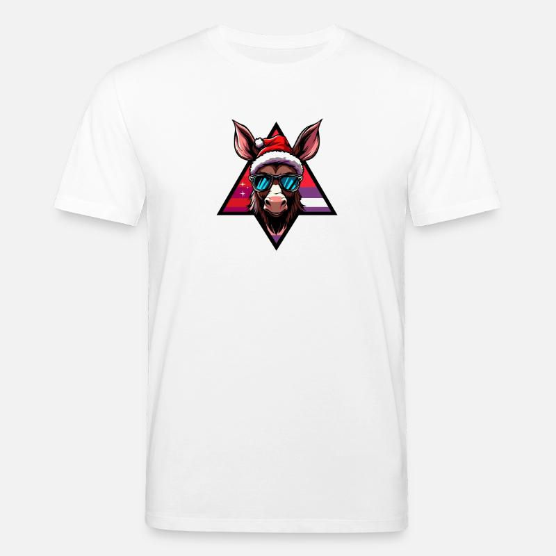 Âne Noël Cool - T-shirt bio CREATOR Stanley/Stella Unisexe - blanc