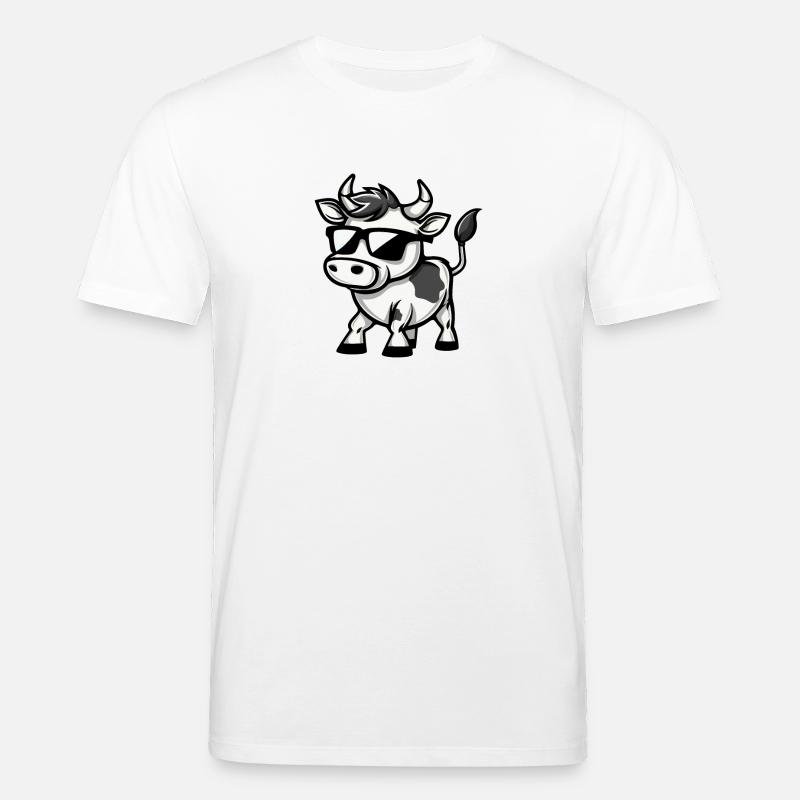 Kuh Comic Cool - Stanley/Stella Unisex Bio-T-Shirt CREATOR  - Weiß