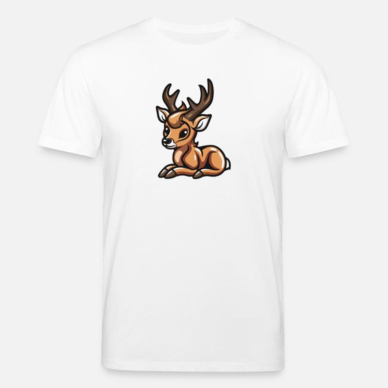 Hirsch Comic - Stanley/Stella Unisex Bio-T-Shirt CREATOR  - Weiß