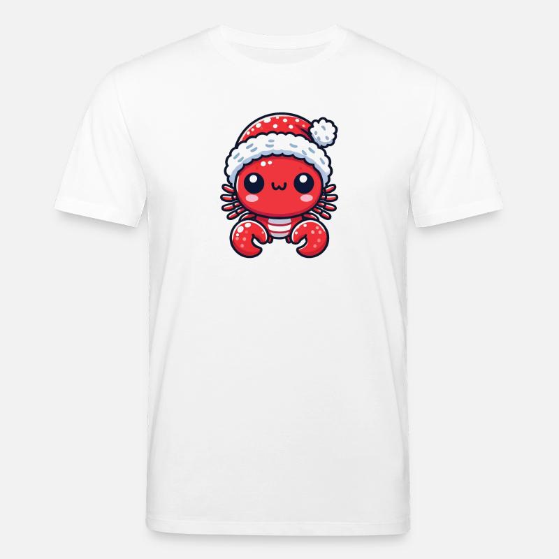 Süßer Weihnachtskrabbe Freude - Stanley/Stella Unisex Bio-T-Shirt CREATOR  - Weiß