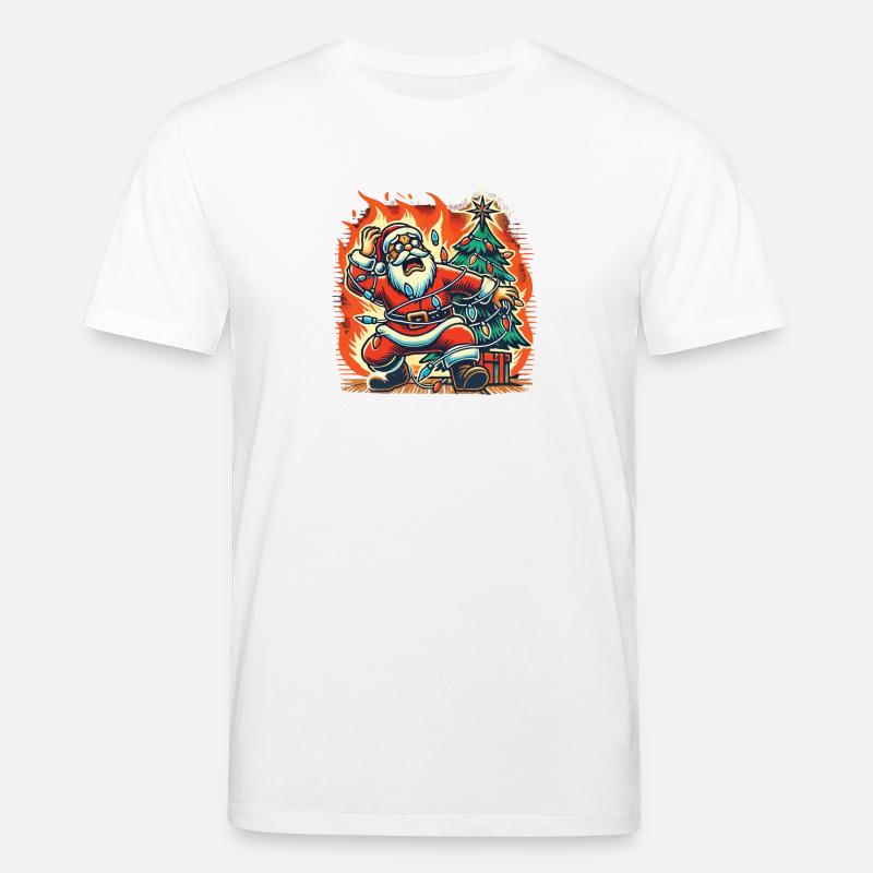 Stromschlag Weihnachtsmann Katastrophe - Stanley/Stella Unisex Bio-T-Shirt CREATOR  - Weiß