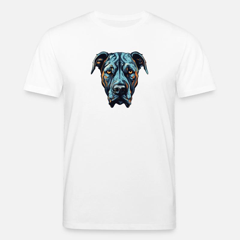 Great Dane Hund Portrait - Stanley/Stella Unisex Bio-T-Shirt CREATOR  - Weiß