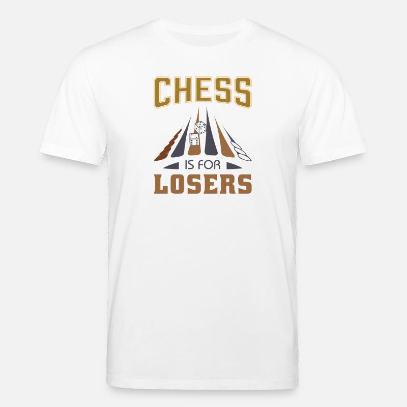 Backgammon Spiel - Stanley/Stella Unisex Bio-T-Shirt CREATOR  - Weiß