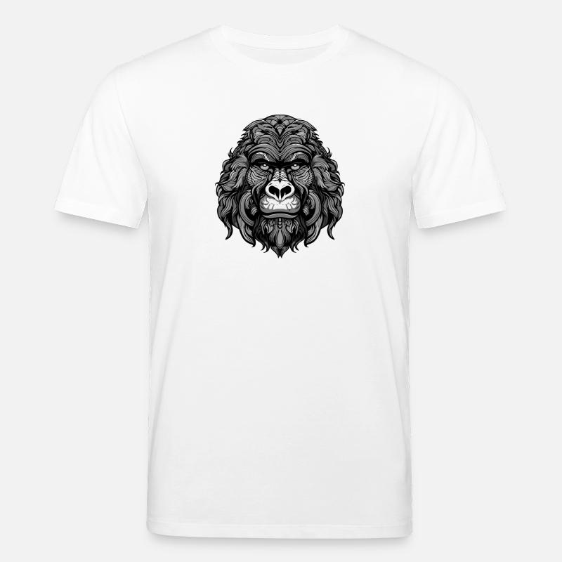 Gorilla Portrait - Stanley/Stella Unisex Bio-T-Shirt CREATOR  - Weiß