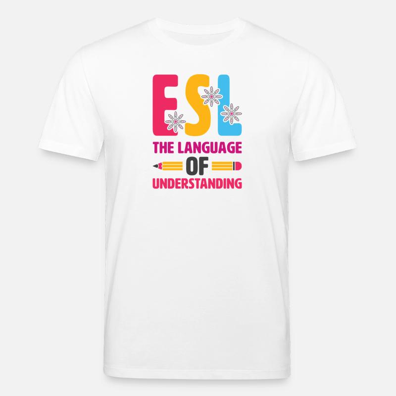 ESL-Lehrer ESL Unterricht - Stanley/Stella Unisex Bio-T-Shirt CREATOR  - Weiß