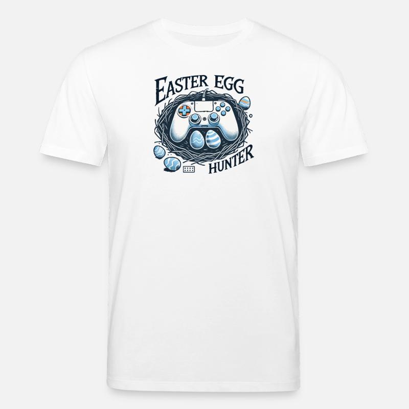 Gaming Osterei Jäger Controller Design - Stanley/Stella Unisex Bio-T-Shirt CREATOR  - Weiß