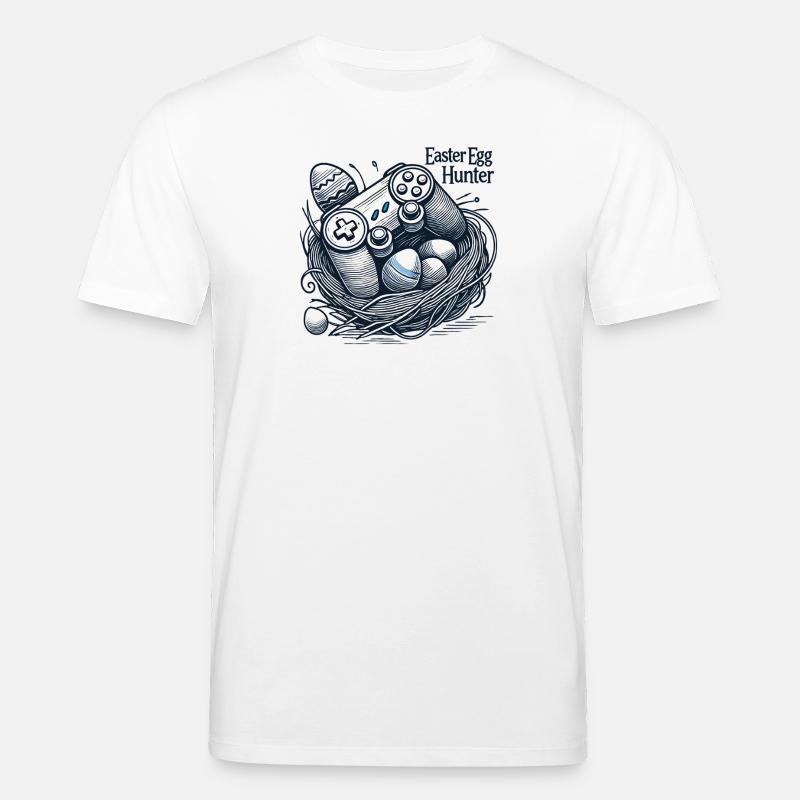 Osterei Jäger Gaming Controller Design - Stanley/Stella Unisex Bio-T-Shirt CREATOR  - Weiß